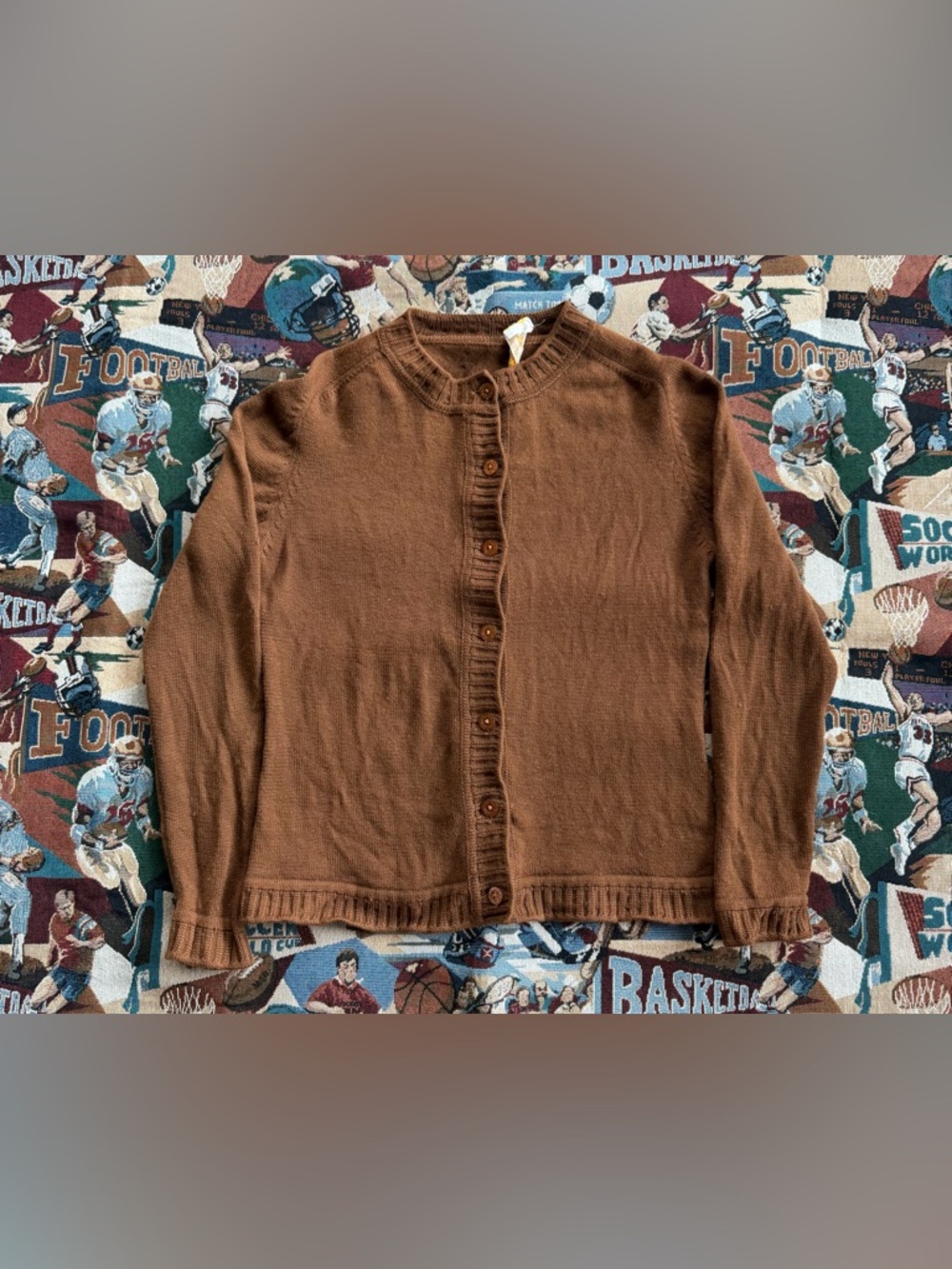Vintage 60s Women’s Catalina Brown Wool Cardigan